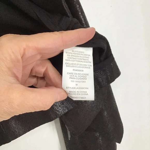 Gibson Latimer Women’s Faux Suede Casual Zip Moto Style Jacket W/Sheen Size M - Picture 9 of 9